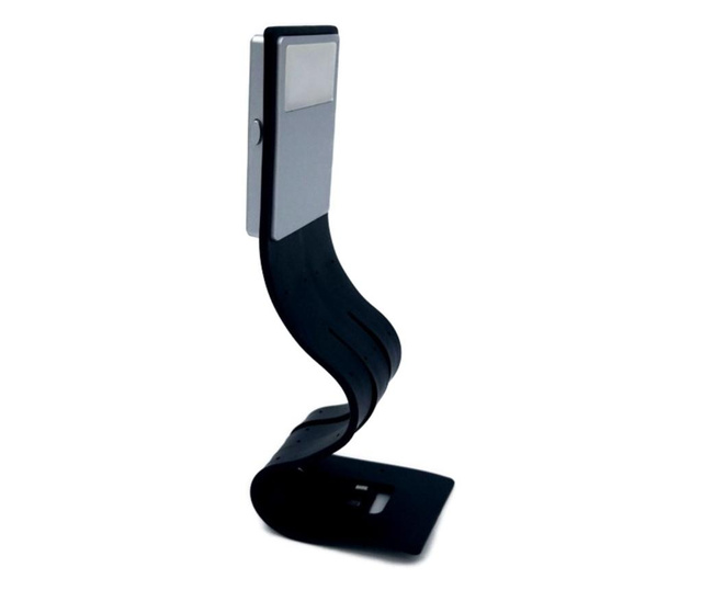 Lampa de Carte pentru citit, Neagra, cu incarcare USB, lumina calda si rece Silicko, 20x4x1 cm