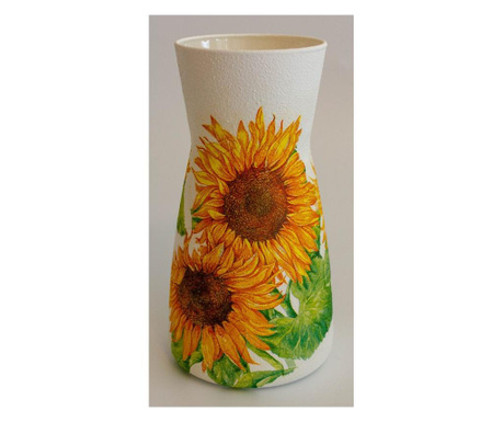 Vaza decorativa handmade,sticla,10x20 cm