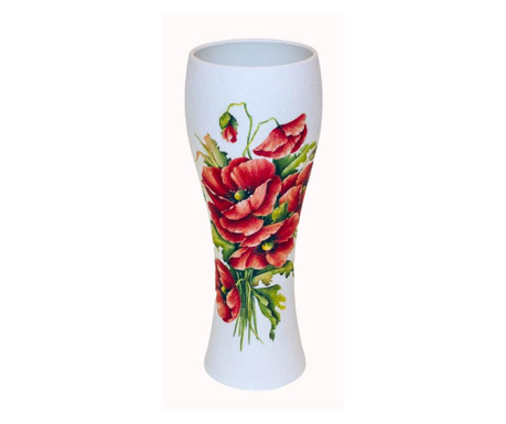 Vaza decorativa handmade,sticla, 8x23cm