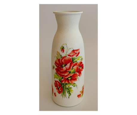 Vaza decorativa handmade,sticla,8x25 cm