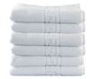 Set 6 prosoape hoteliere premium albe model grecesc 30x50cm Hotelier