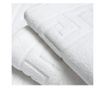 Set 6 prosoape hoteliere premium albe model grecesc 30x50cm Hotelier