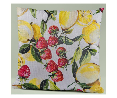 Калъфка за декоративна възглавница "Лимони и ягоди"