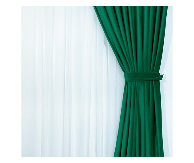 Draperie Catifea Verde Smarald, Decolis, 1 buc, 200x250cm