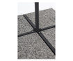 Umbrela de gradina cu picior din fier negru si copertina textil gri antracit Sorrento Ø 300 cm x 243 h  0
