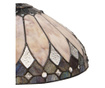 Полилей от кафяво желязо и абажур от стъкло Tiffany Ø 40 cm