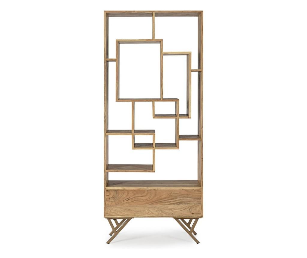 Raida barna fa könyvespolc 80 cm x 30 cm x 185 cm - 4