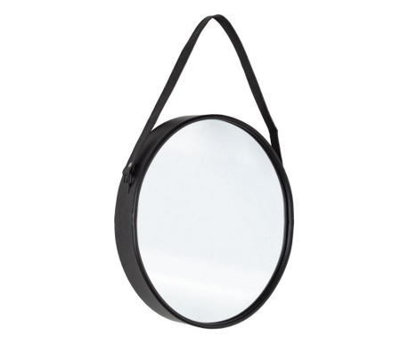 Oglinda de perete ovala cu rama din metal negru Rind 41 cm x 9 cm x 80 h  0