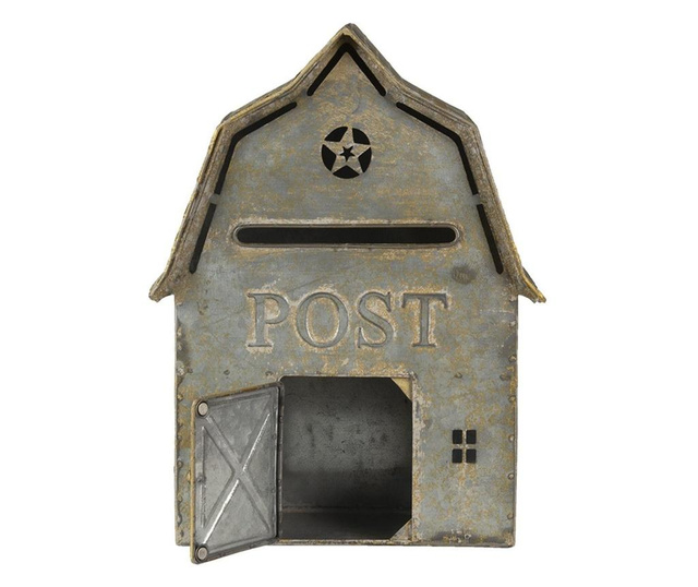 Пощенска кутия За стена От Желязо Сив Античен 26 См x 11 См x 35 h  0