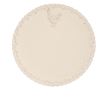 Krém kerámia tányér Ø 26 cm