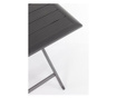 Antracit sivi aluminijski sklopivi stol Elin 110 cm x 70 cm x 71 h