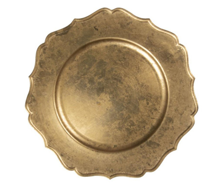 Zlatni melaminski tanjur 33 cm