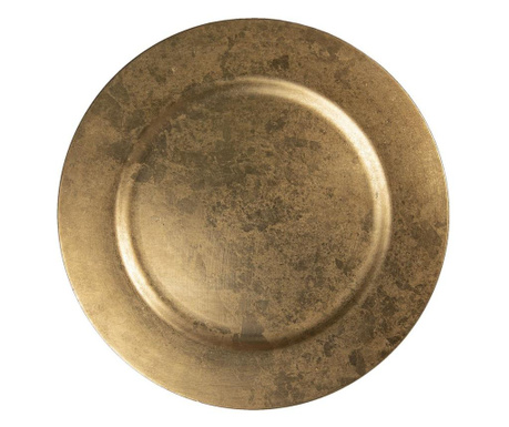 Antikni zlatni melaminski tanjur 33 cm
