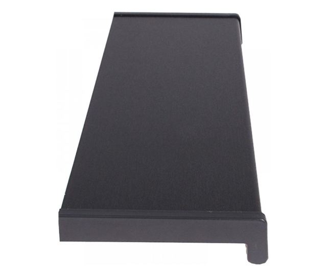 Glaf PVC interior pentru ferestre Gri Antracit 100 x 20 cm, Include piese laterale + Silicon alb 280 Ml
