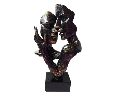 Statueta decorativa cuplu, Passion, Black, 30 cm, HC648-2