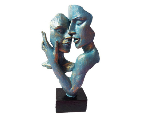 Statueta decorativa cuplu, Passion, Blue, 30 cm, HC648