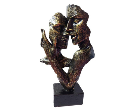 Statueta decorativa cuplu, Passion, Gold, 30 cm, HC648-1