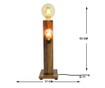 Lampadar Ht All Design, Wooden Floor Lamps, lemn de molid, LED, max. 40 W W, E27, 17x17x53 cm