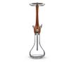 Narghilea WOOKAH, Merbau, Vas Transparent, mustiuc lemn, furtun silicon, 60 cm thumbnail 1