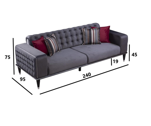 Nice Kihúzható kétszemélyes kanapé