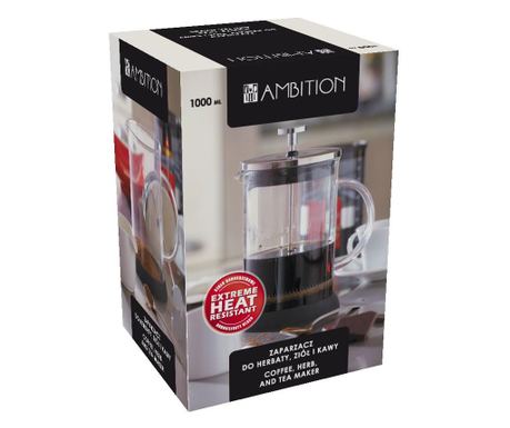 Cafetiera cu filtru inox 1000ml