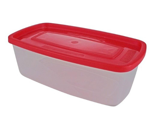 Műanyag élelmiszer tároló doboz, ovális, 1 l, AZHOME