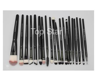 Set 20 čopičev za ličenje Black Brushes