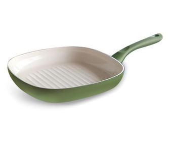 TANGO Tigaie grill 26x26cm strat ceramic non-aderent, verde