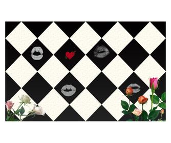 Ταπετσαρία Σκάκι & Αγάπη, 400 x 250 cm
