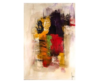 Абстрактна модерна картина върху платно, 40 x 60 см