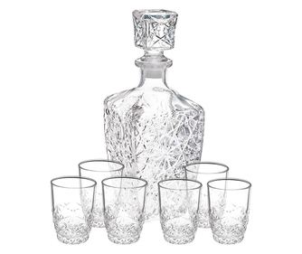 BORMIOLI ROCCO DEDALO Set carafa 780ml cu 6 pahare lichior 85ml
