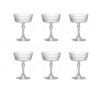 BORMIOLI ROCCO AMERICA "20S Set 6 pahare cocktail FIZZ 275ml