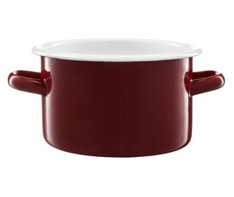 Oala emailata 16cm, 2L, visiniu, EMALIA OLKUSZ
