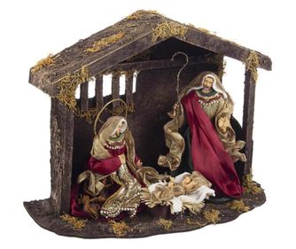 Figurine religioase din polirasina si textil Baroque 36x18x27 cm  0