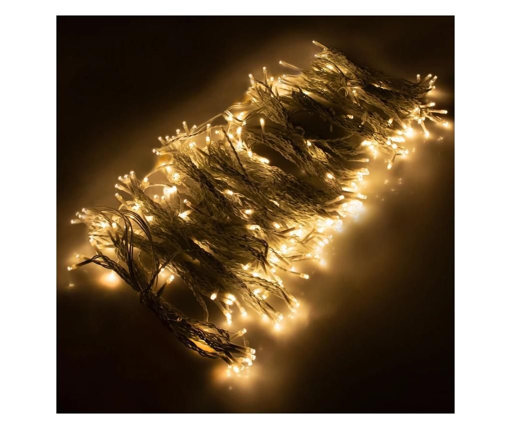 Γιρλάντα με 300 LED, 3m, Εσωτερικού/Εξωτερικού Χώρου, Τηλεχειριστήριο, Κίτρινος Φωτισμός