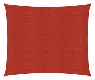 Sončna jadro, rdeče, 7x7 m, HDPE, 160 g/m²