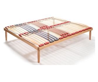 Somiera pentru pat dublu cu amortizoare, din lemn de fag RDS 200 x 160 cm