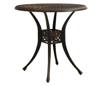 Masă pentru grădină, bronz, 78x78x72 cm, aluminiu turnat