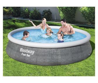 Bestway Fast Set felfjhat medencekszlet szivattyval, 396 x 84 cm