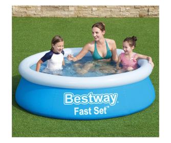 Bestway Fast Set felfjhat medence, kk, 183x51 cm, kerek