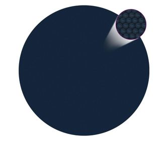 Napkollektoros medencetakaró fólia, fekete/kék, 455 cm, PE