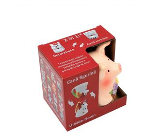 Cană figurină upside-down "Purceluș"
