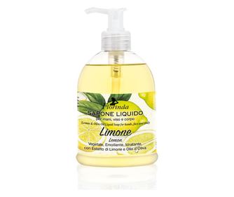 Sapun lichid Florinda pentru maini, fata si corp cu parfum de Lamaie si Ulei de Masline, La Dispensa, 500 ml