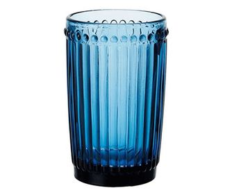 OLD SCHOOL Чаша за безалкохолни напитки ф8х12.5cm 360ml СИНЬО 6бр