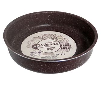 RAKI BELISIMA Tava rotunda pentru copt, din aluminiu cu strat antiaderent 32xh7cm maro