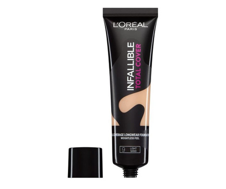 Fond de ten fata si corp Loreal Infallible Total Cover Full Coverage Nuanta 9 Light Sand