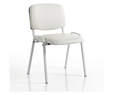 Set 2 scaune de birou Tomasucci, Tomasucci Office, alb, 54x53x80 cm
