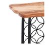 Suport sticle vin Tomasucci, Tomasucci Bathroom and Kitchen, brad argintiu (abies alba), 46x36x56 cm, negru/maro