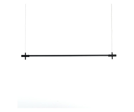 Lustra Tomasucci, Tomasucci Lighting, aluminiu, Led, negru, 120x22x22 cm
