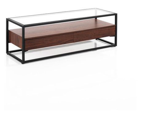 Comoda TV Tomasucci, Tomasucci Furniture, MDF, 100x40x40 cm, maro/negru